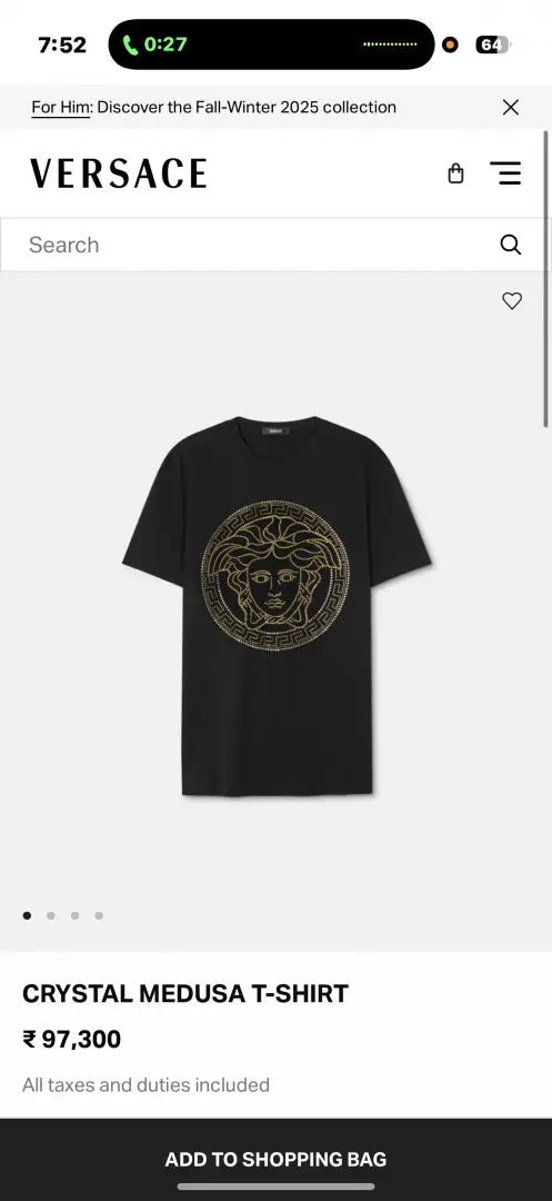 Versac e Store Article Round Neck Tshirt