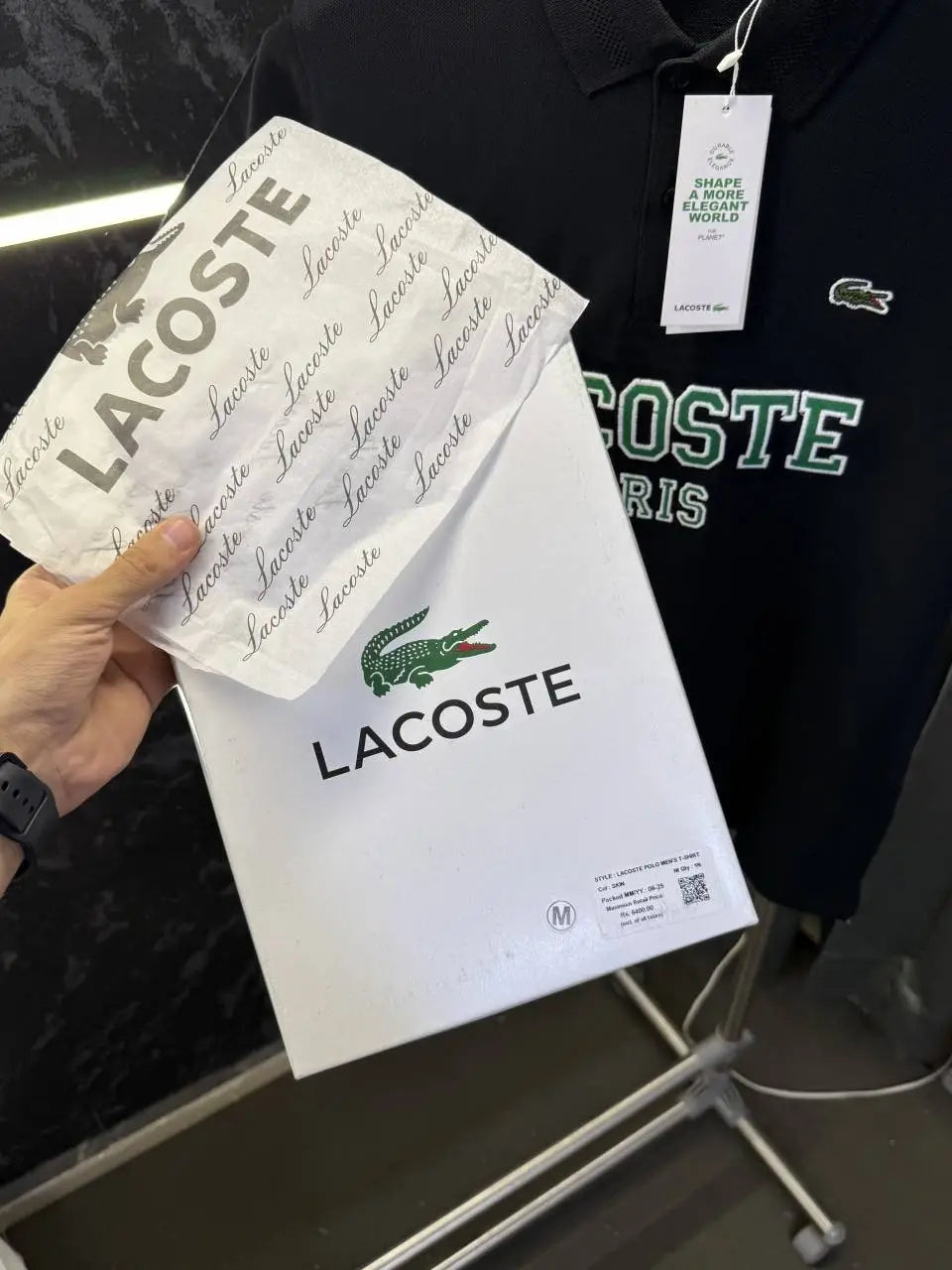Lacost e Premium Polo Tshirt ( With Box Packing )