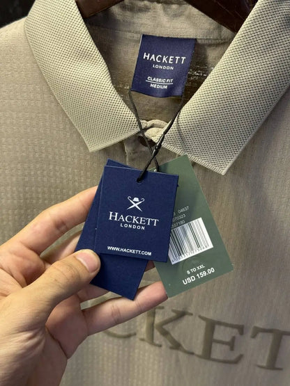 Hacket london knitted polo tshirt (Off Cream)