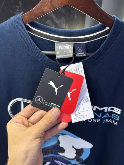 Pum a Mercedes Round Neck Tshirt With box packing