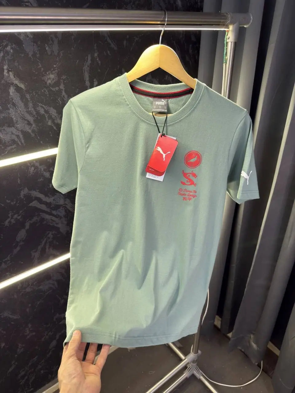 Pum a Staple Design Round Neck Tshirt With box packing