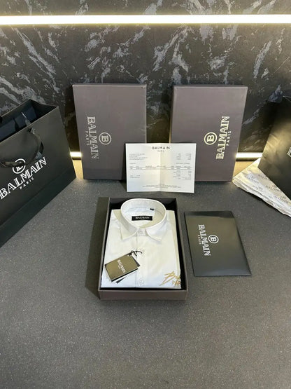 Balmain Paris Store Article shirt with box packing