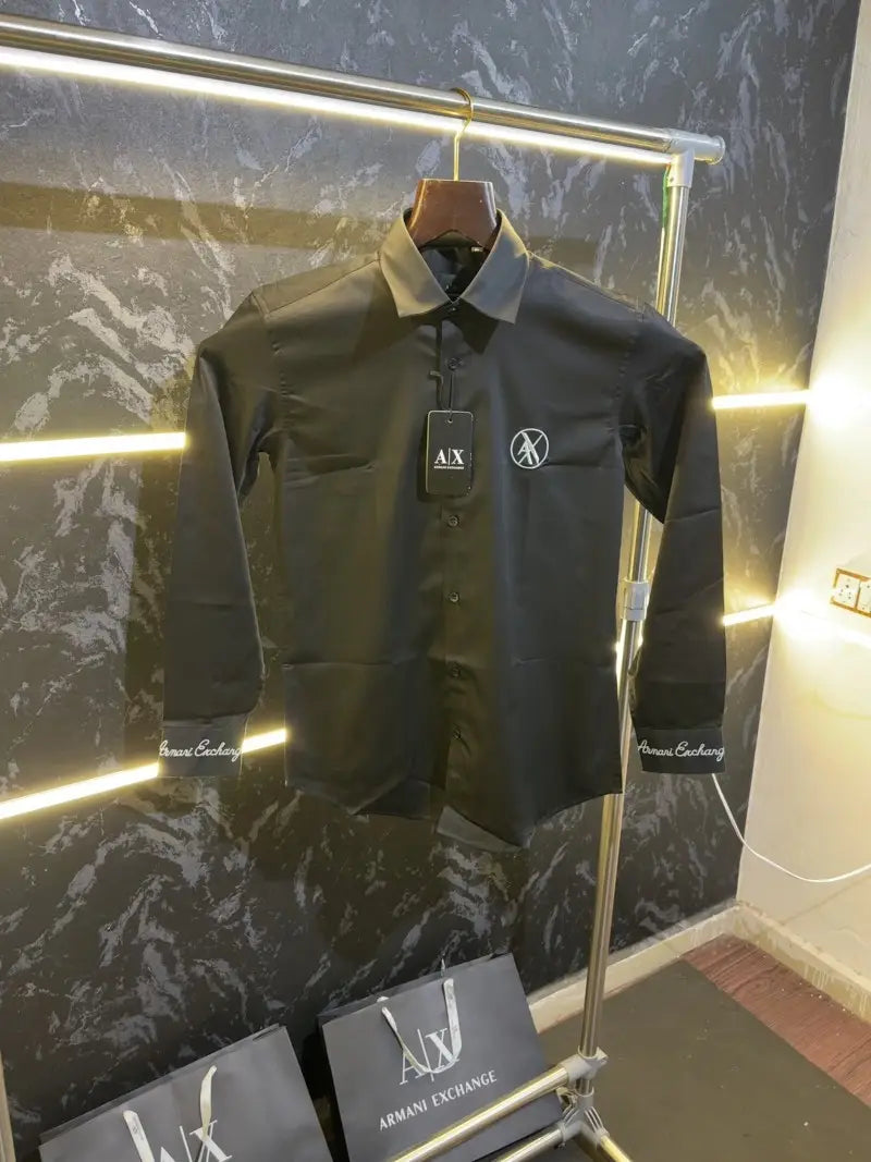 Emporio Arman.i Premium Shirt with box packing Black
