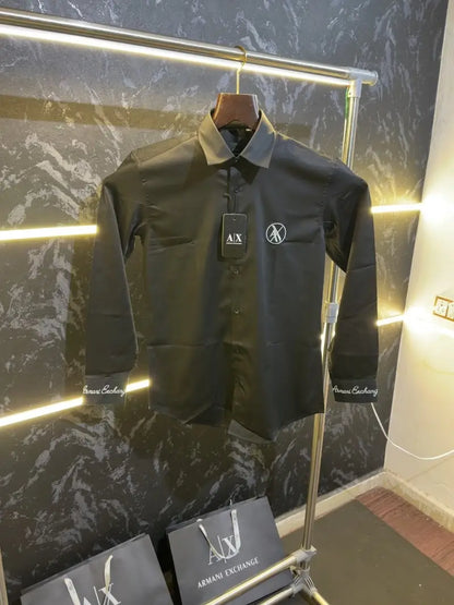 Emporio Arman.i Premium Shirt with box packing Black