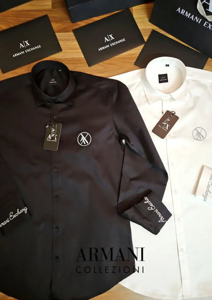 Emporio Arman.i Premium Shirt with box packing Black