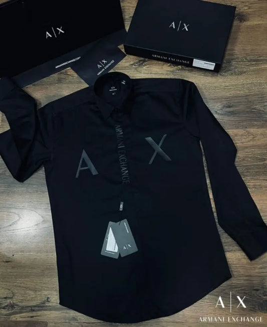 Arman_i Exchange Premium AX Print Shirt Store Article With Original Box Packing Black