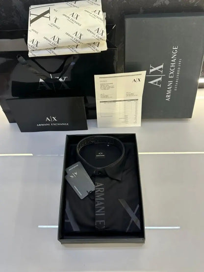 Arman_i Exchange Premium AX Print Shirt Store Article With Original Box Packing Black
