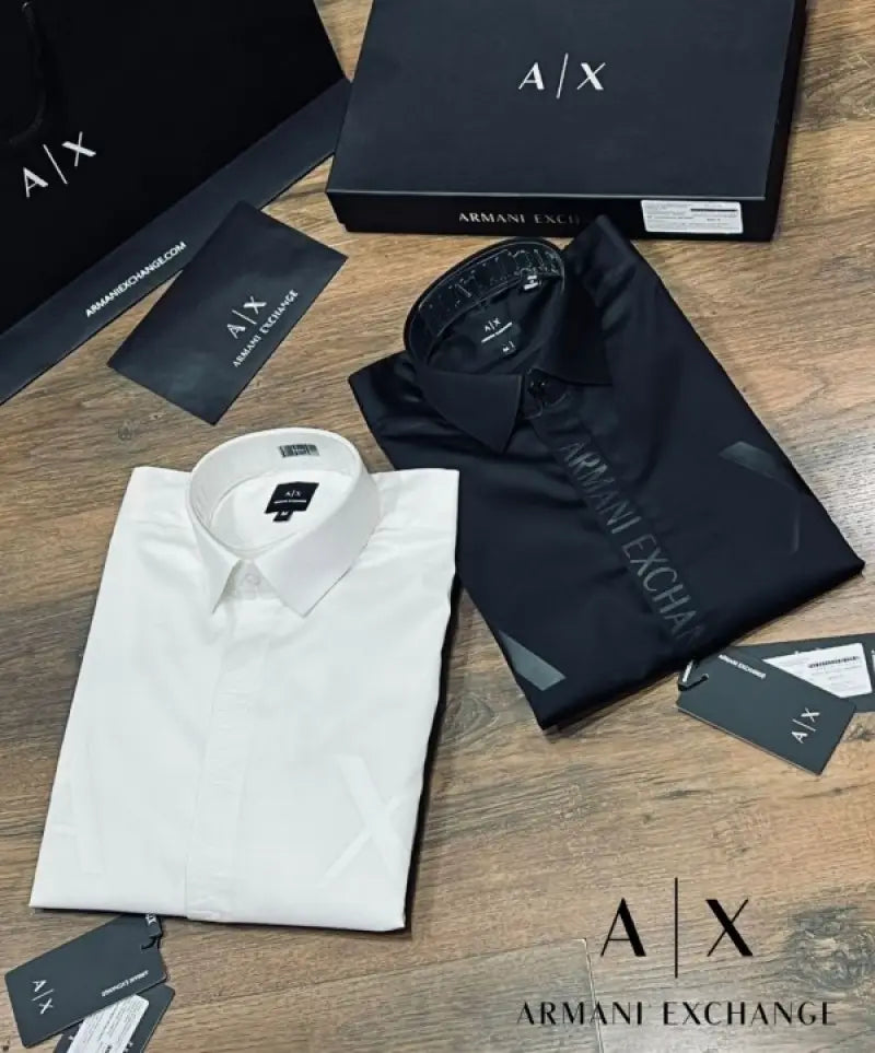 Arman_i Exchange Premium AX Print Shirt Store Article With Original Box Packing White