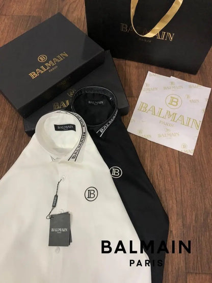 Balmai.n Paris Reflective Print Shirt with Original packing White 144