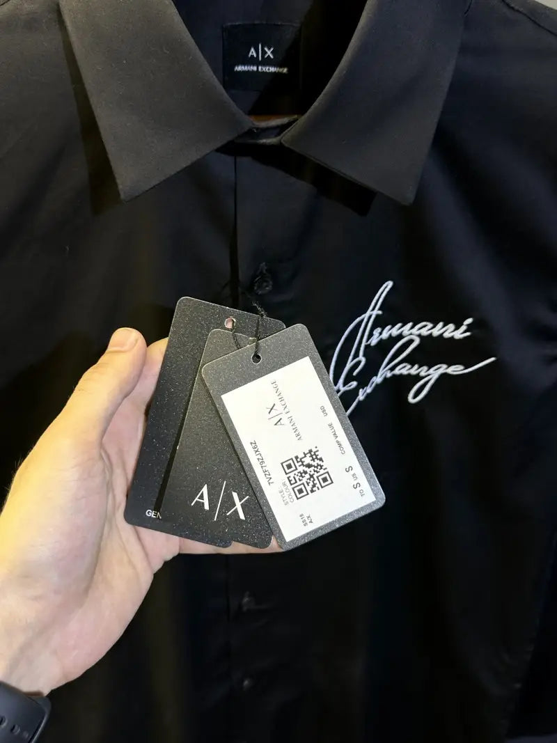 Arman_i Exchange Embroidery Print Premium Shirt with Original box Black
