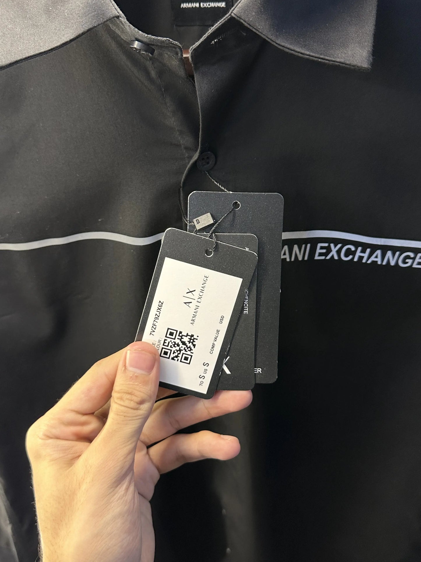 Arman i Exchange Reflective Premium Shirt with Box Packing Black AX871