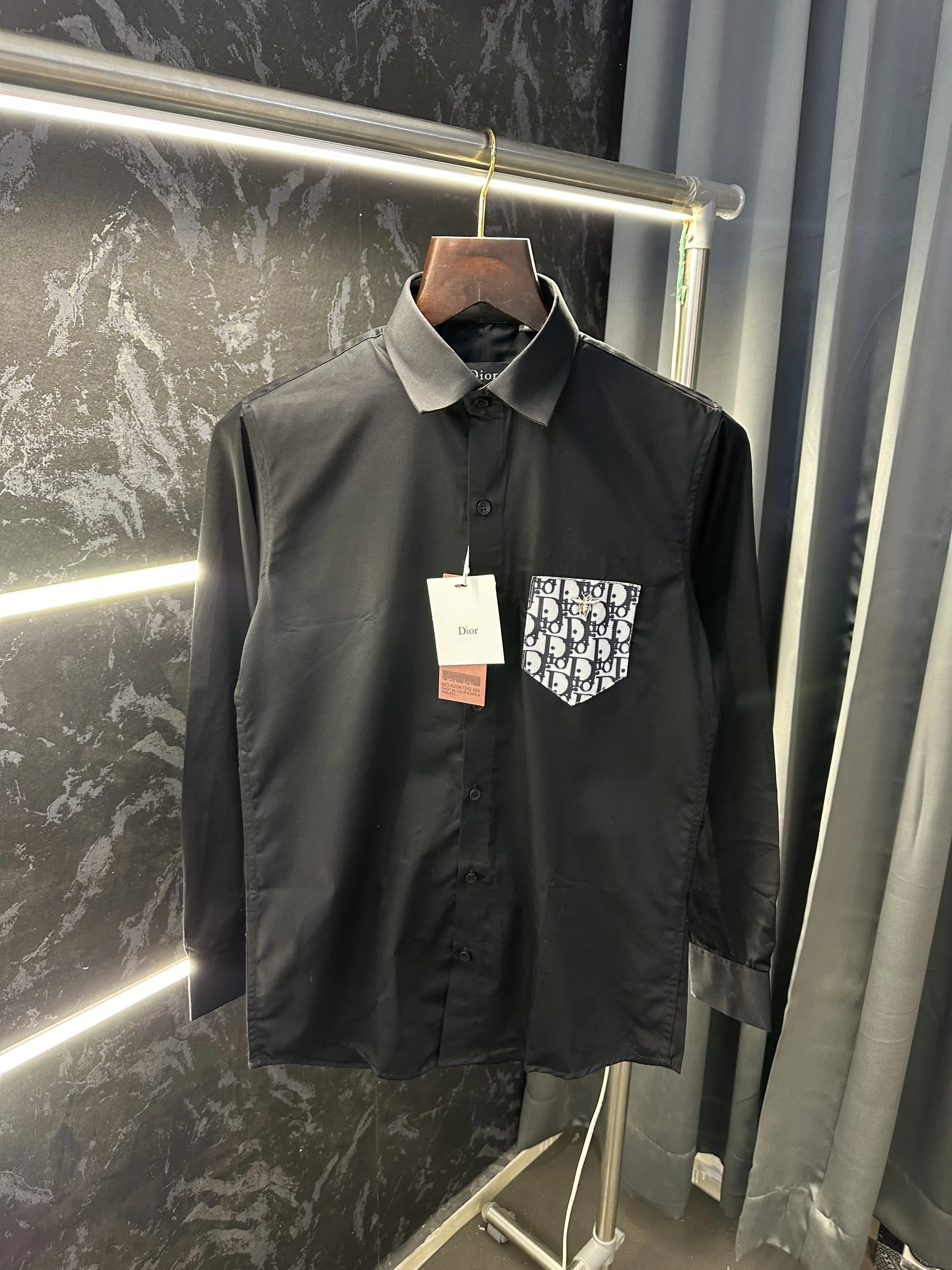 Christian Dio-r Current Store Article Shirt with Original packaging Black