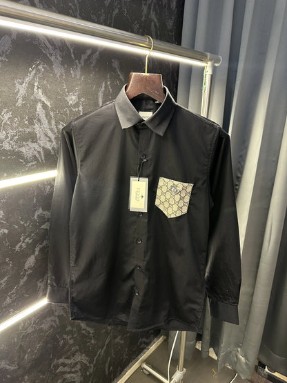 Gucc i Premium Shirt with Original Packing Black