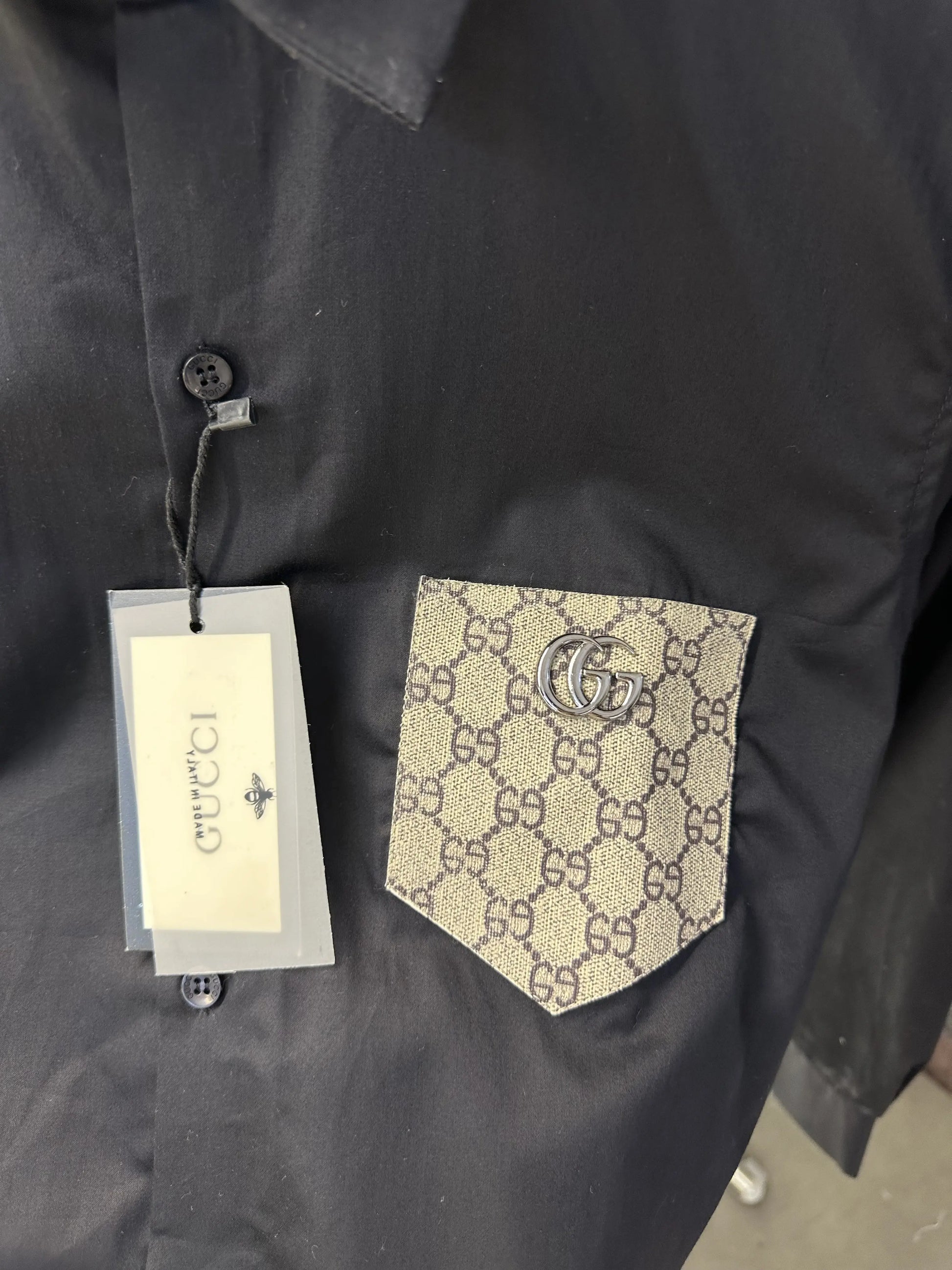 Gucc i Premium Shirt with Original Packing Black