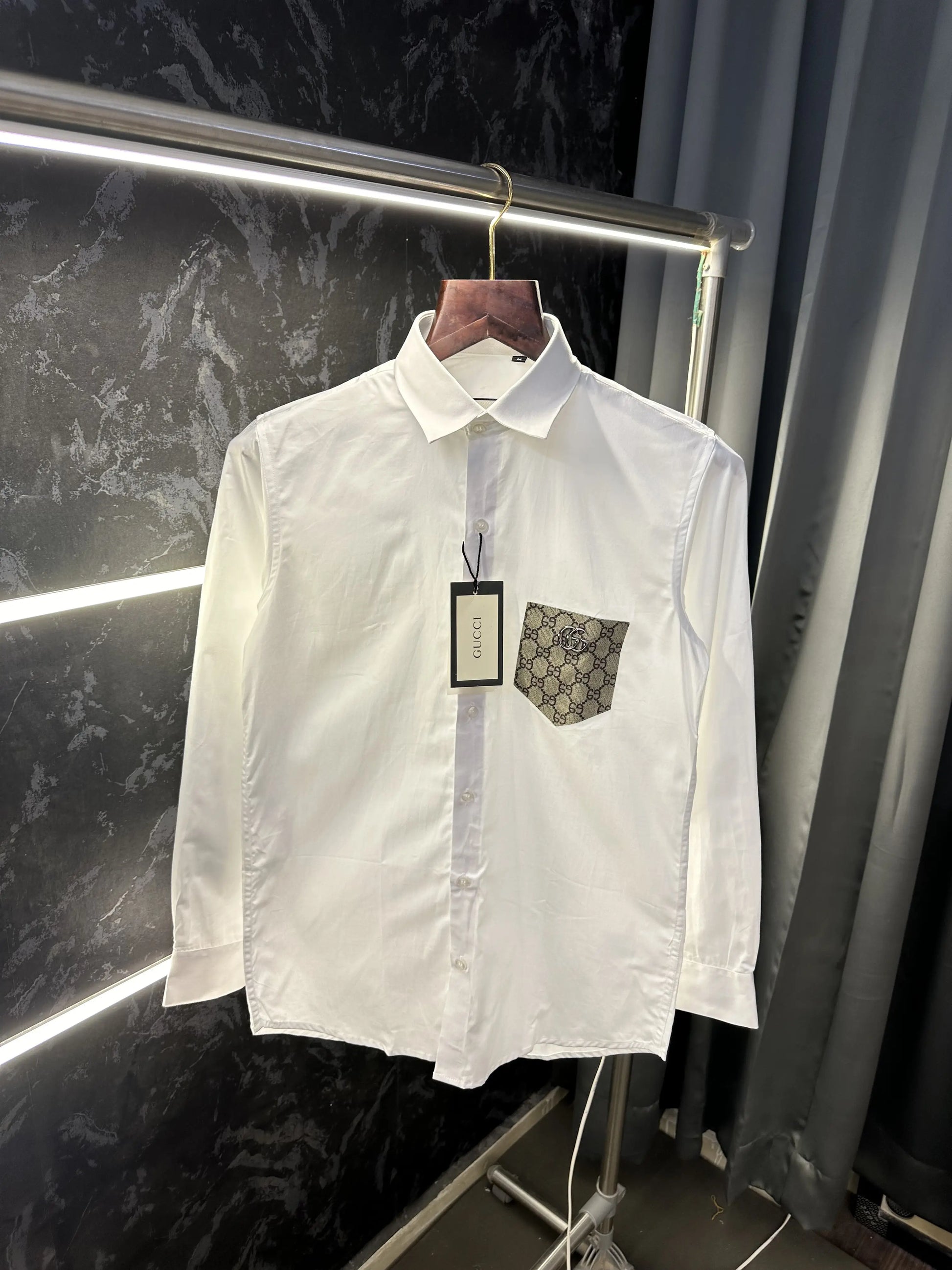 Gucc i Premium Shirt with Original Packing White