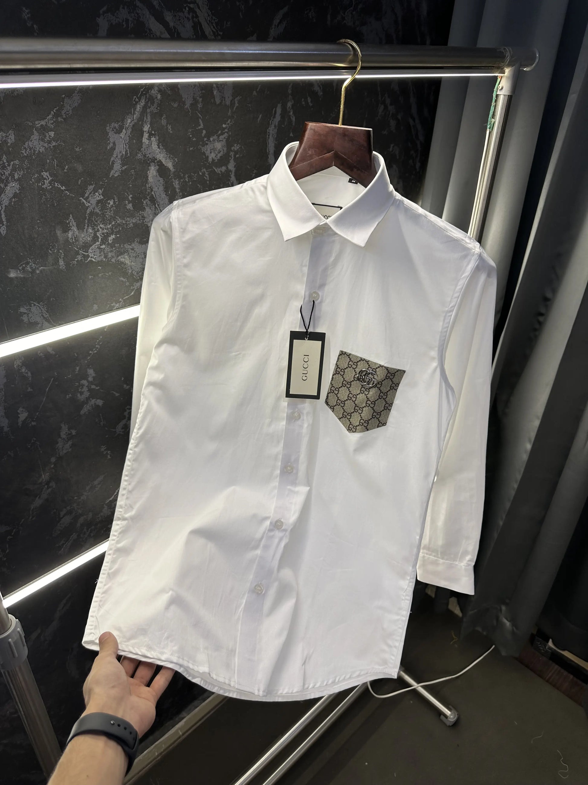 Gucc i Premium Shirt with Original Packing White
