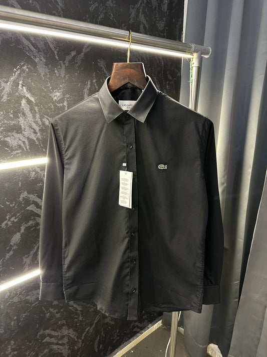Lacost_e Store Article shirt with brand Poly bag (Black)