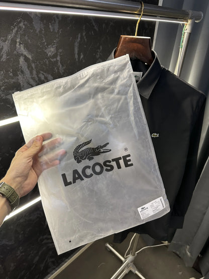 Lacost_e Store Article shirt with brand Poly bag (Black)