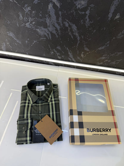 Burberr y Checks Premium Store article Shirt with Original Box