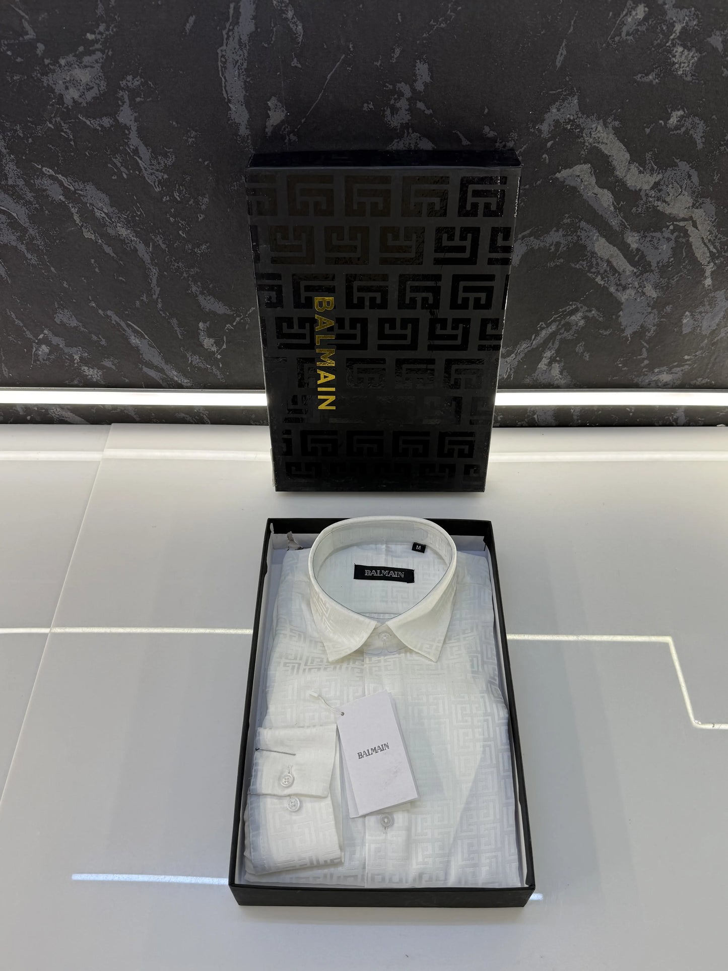 Balmai n Paris Imported Shirt with Original box ( White )
