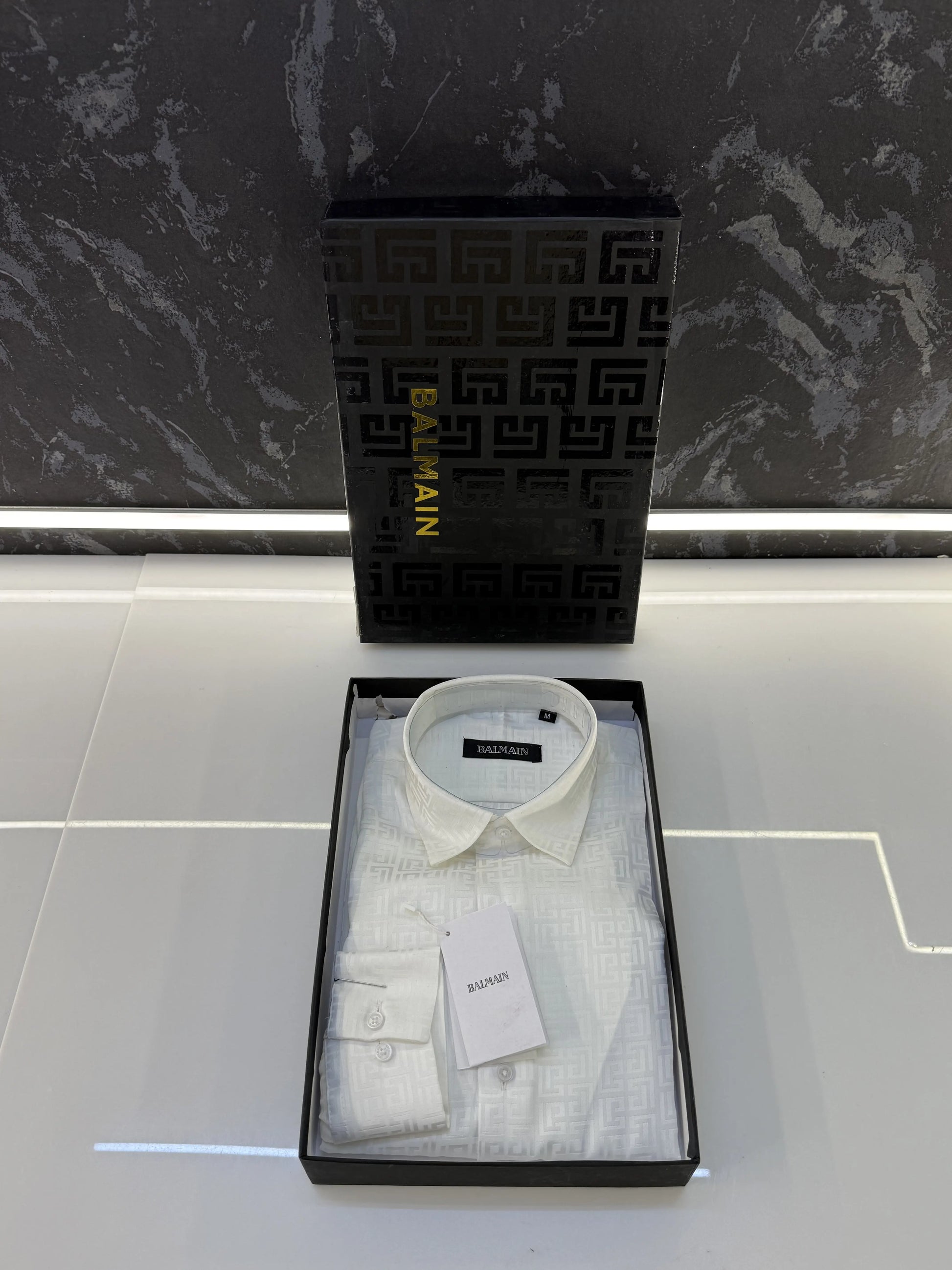 Balmai n Paris Imported Shirt with Original box ( White )
