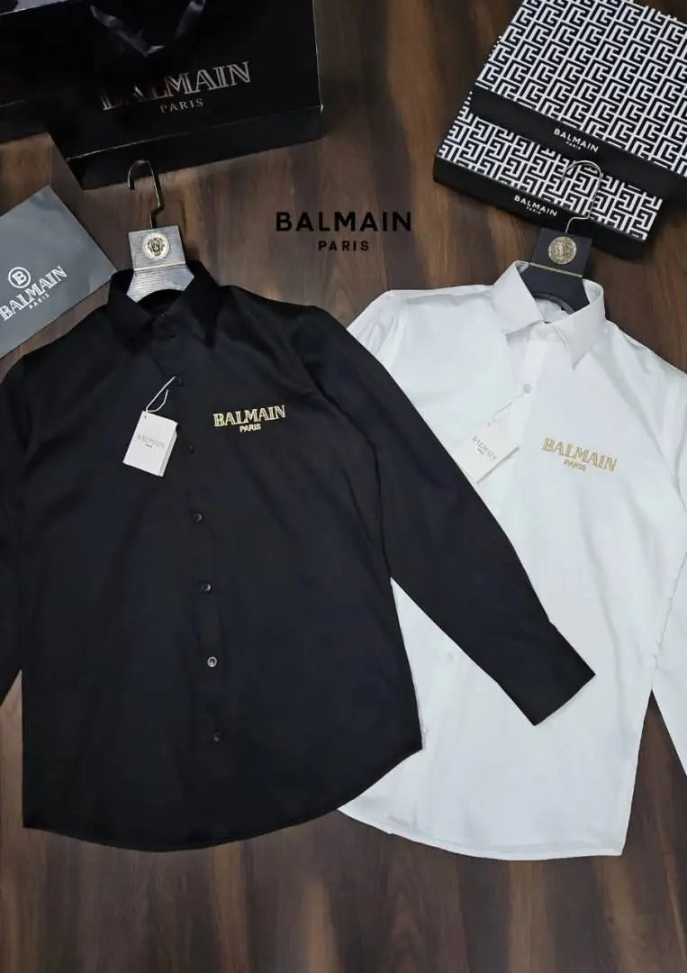 Balmai n Paris Shirt with Original box Carry bag (Black)
