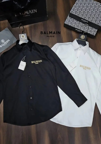 Balmai n Paris Shirt with Original box Carry bag (Black)