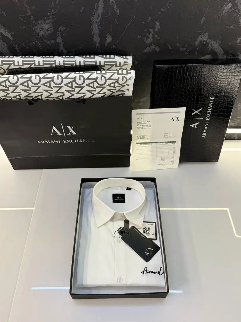 Arman i Exchange Store article Shirt with original box Carry bag ( White )
