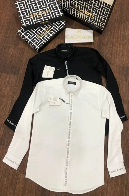 Balmai n Paris Premium Shirt with Box carry bag ( White )