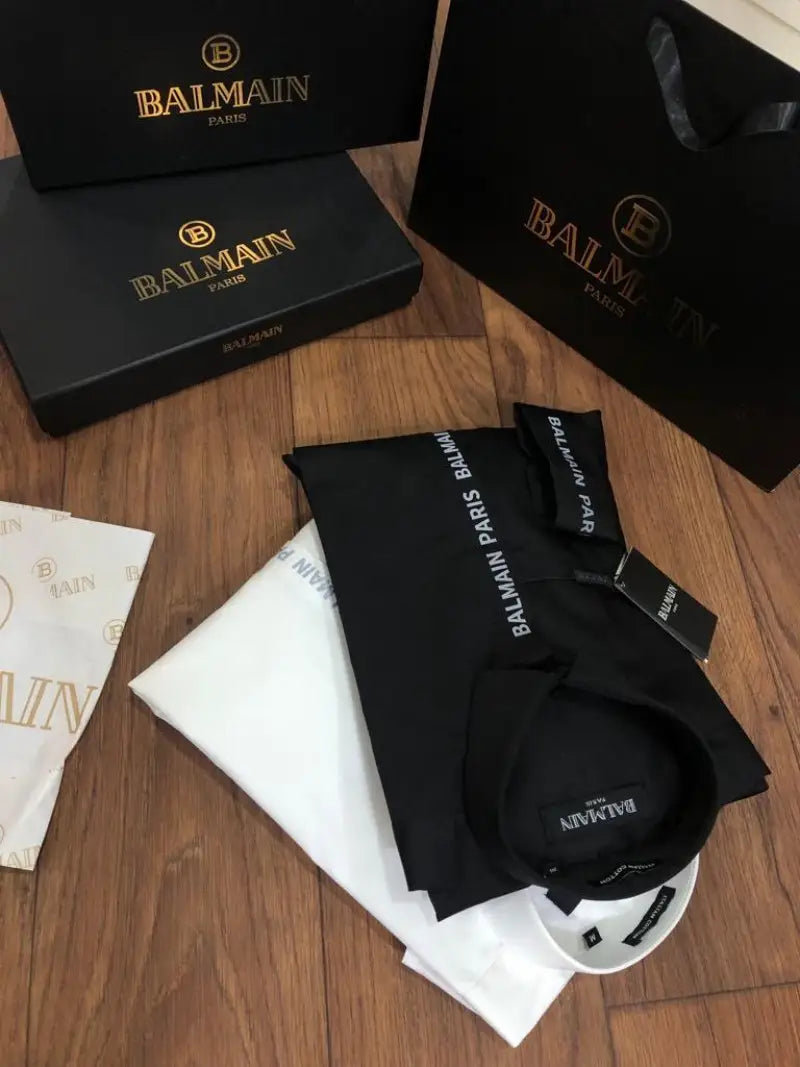 Balmai n Paris Premium Shirt with Box carry bag ( Black )