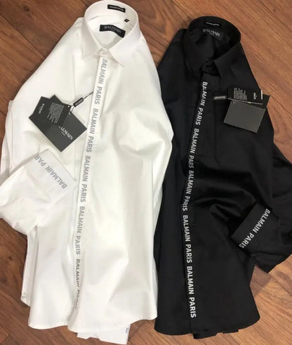 Balmai n Paris Premium Shirt with Box carry bag ( Black )