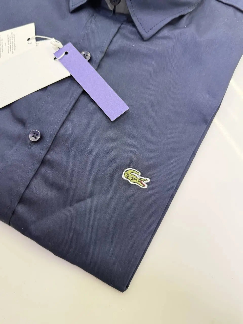 Lacost e Premium Shirt ( Navy Blue )