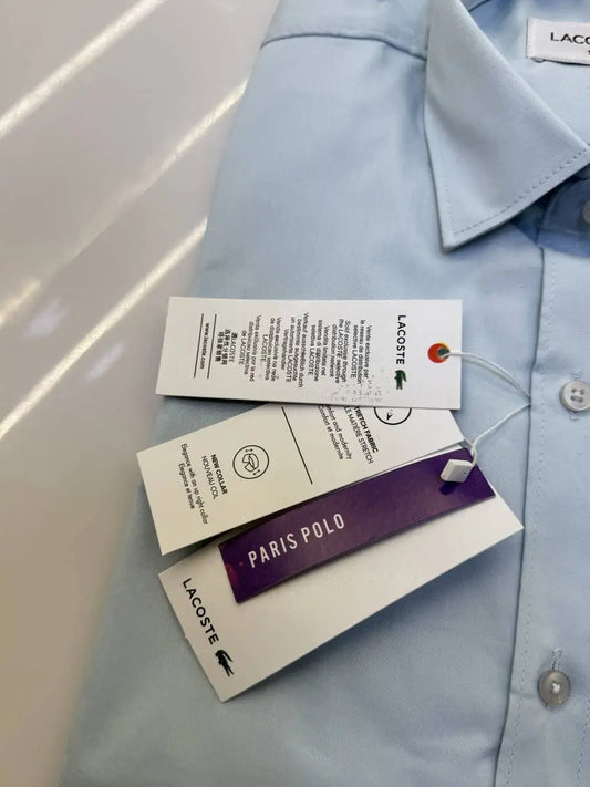 Lacost e Premium Shirt ( sky Blue )