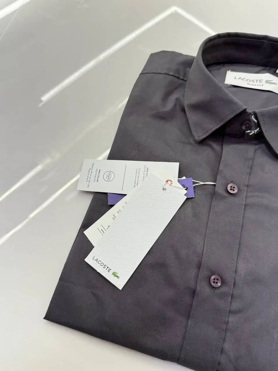 Lacost e Premium Shirt ( Dark Grey )