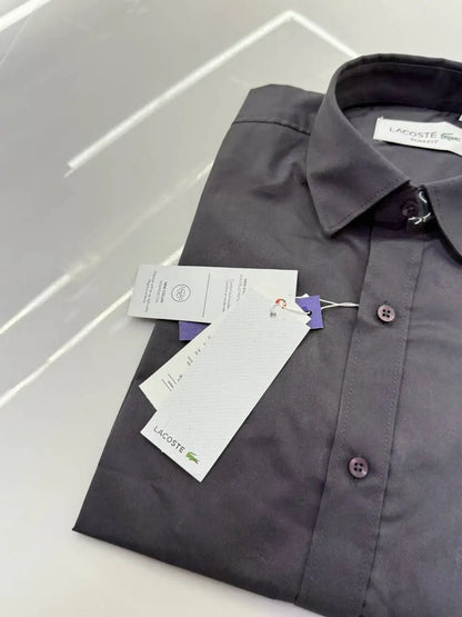 Lacost e Premium Shirt ( Dark Grey )