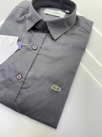Lacost e Premium Shirt ( Dark Grey )