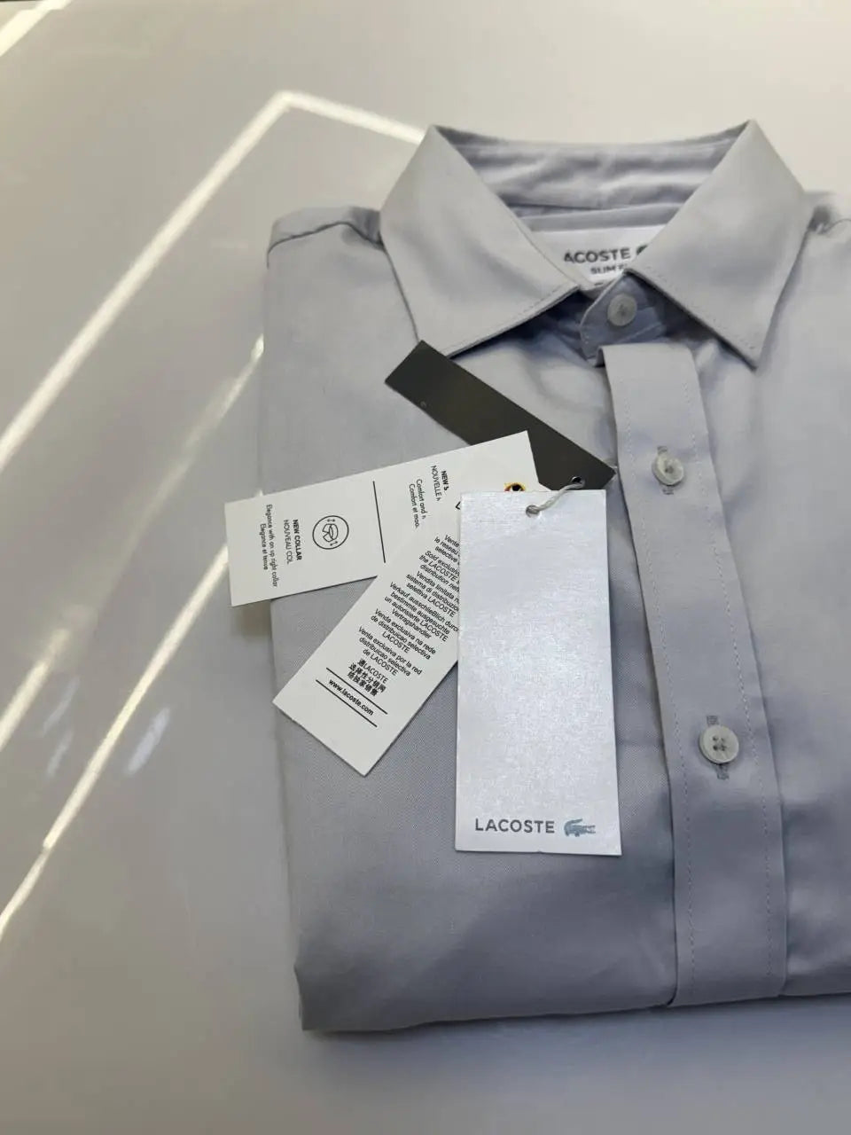 Lacost e Premium Shirt ( Grey )