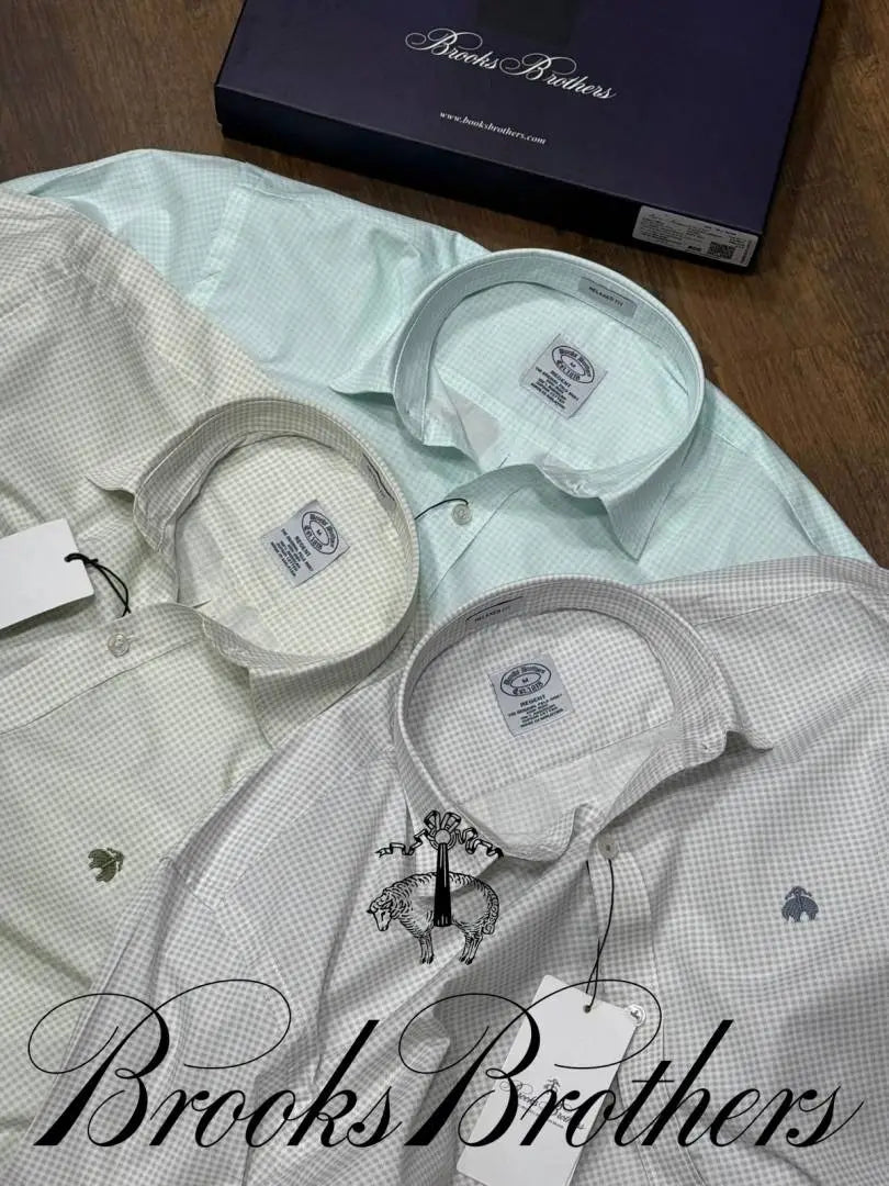 Brooks Brothers Checks Premium Shirt ( Grey )