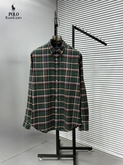Ralph_Lauren Checks Logo Shirt with Brand box