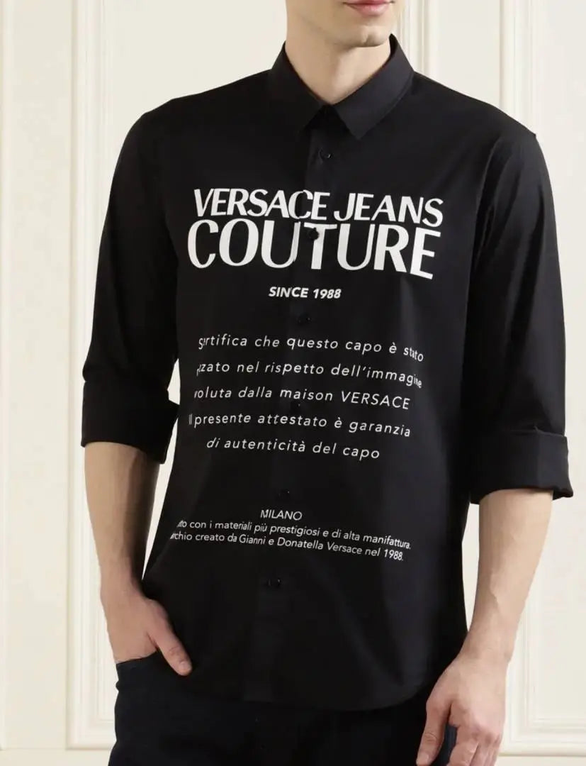 V3rsace Store Article Shirt (Black) Worn by Kapil Sharma