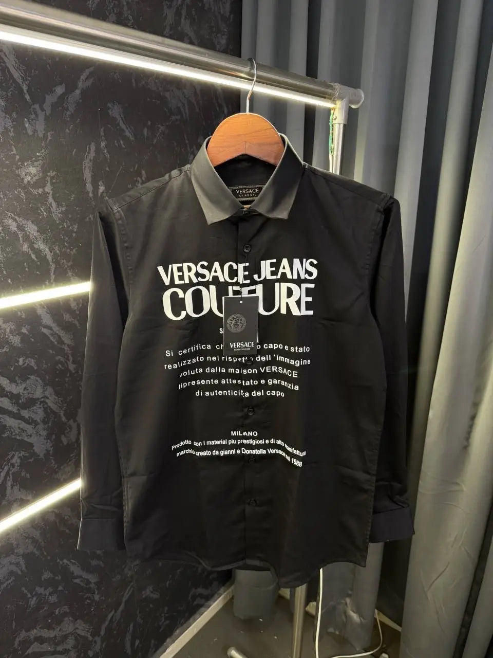 V3rsace Store Article Shirt (Black) Worn by Kapil Sharma