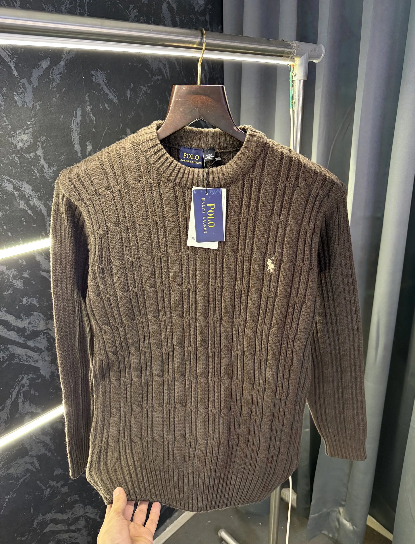 Ralph_Lauren Premium Cable Knit Sweater (Store Article)