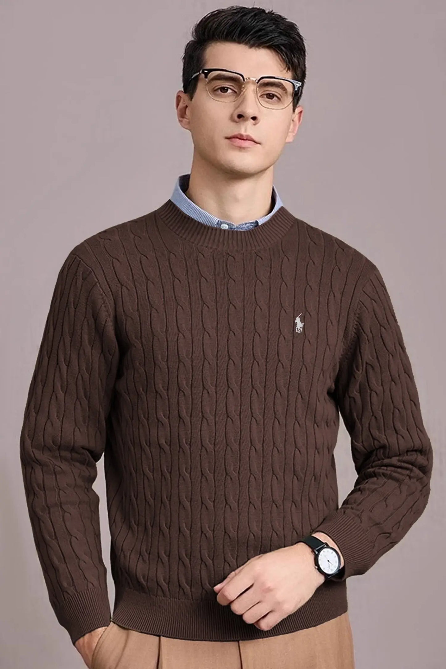 Ralph_Lauren Premium Cable Knit Sweater (Store Article)