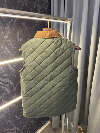 Burberr y Reversible Sleeveless Puffer Jacket (OLIVE)