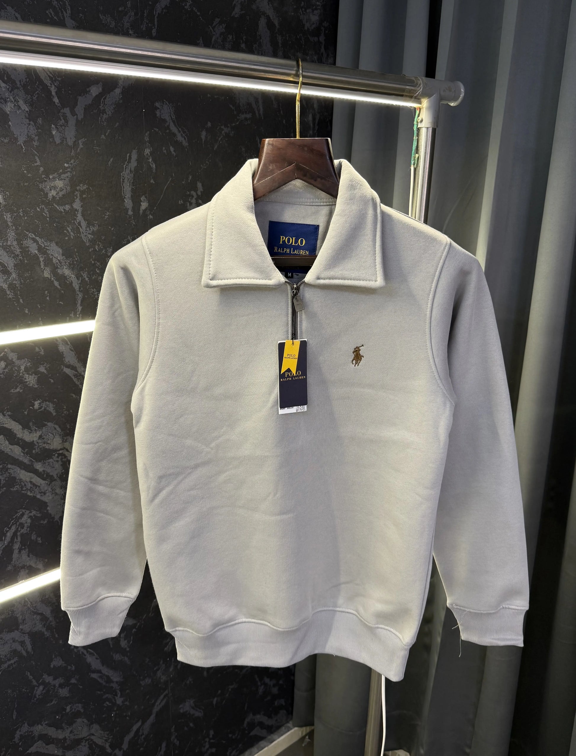 Ralph_Lauren Polo Sweater (Light Grey)