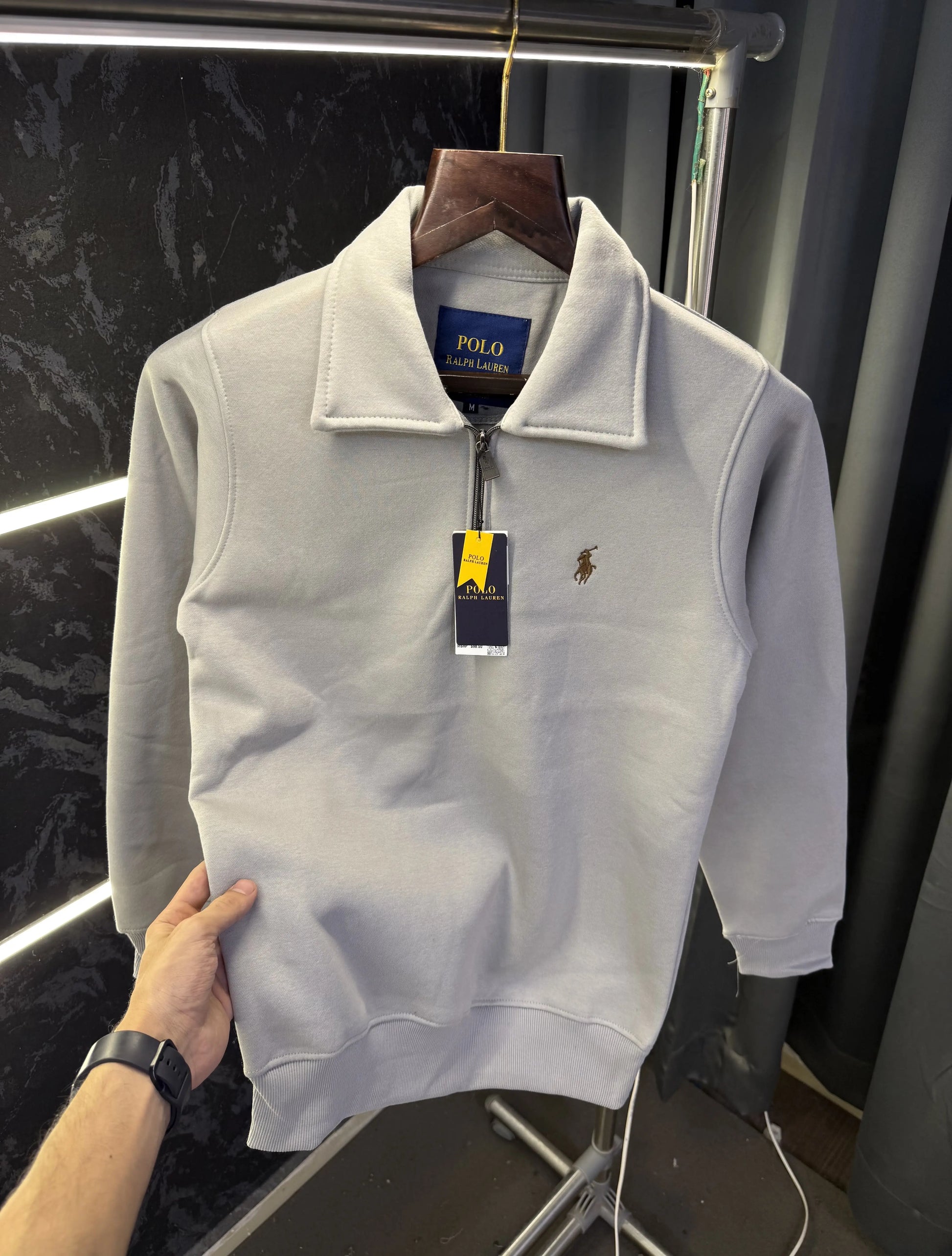 Ralph_Lauren Polo Sweater (Light Grey)