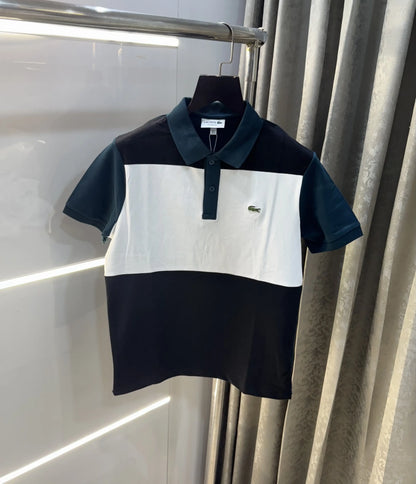 Lacost e White Navy Premium Polo T-Shirt