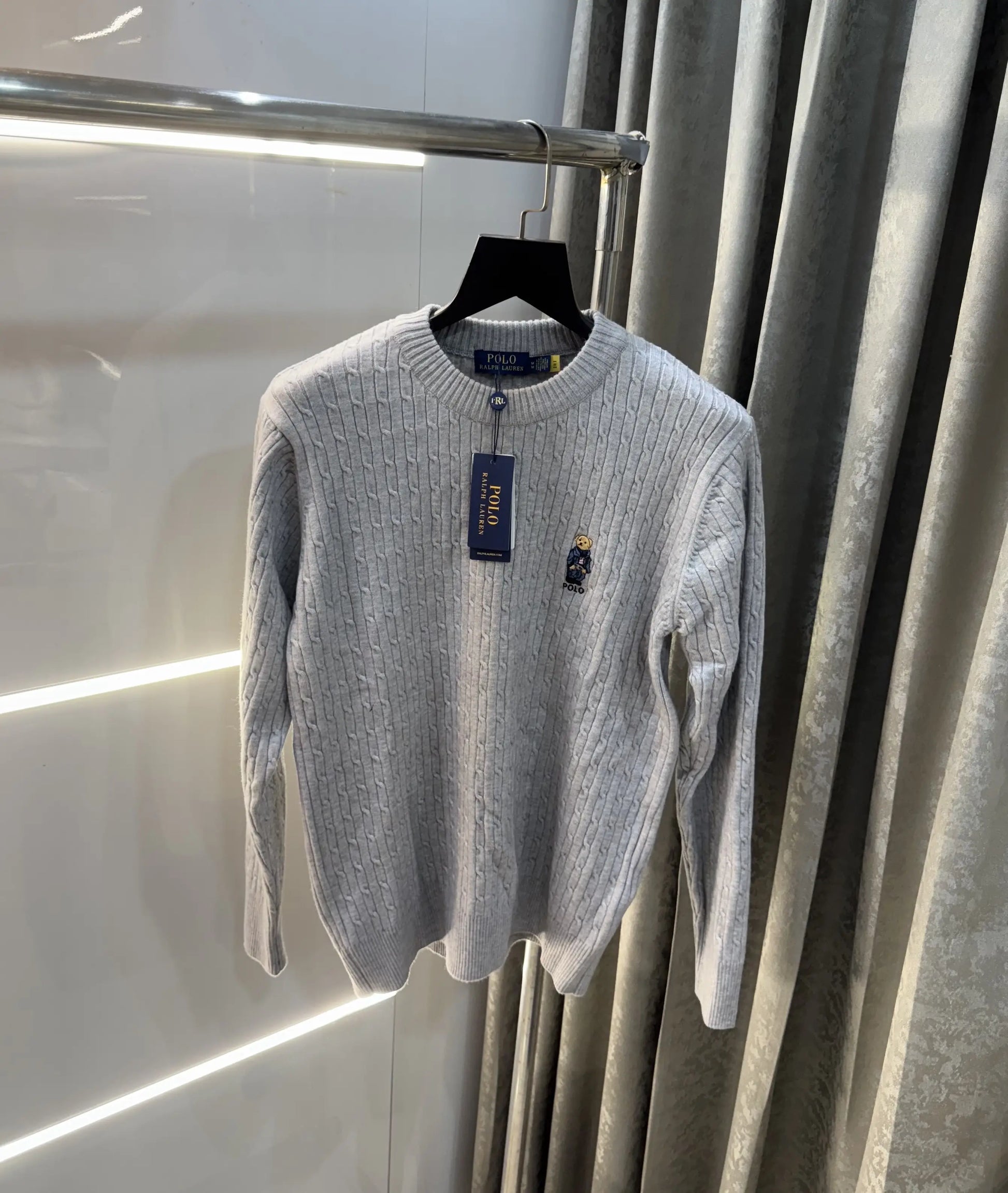 Ralph  Lauren Grey Teddy Edition Imported Pull Over