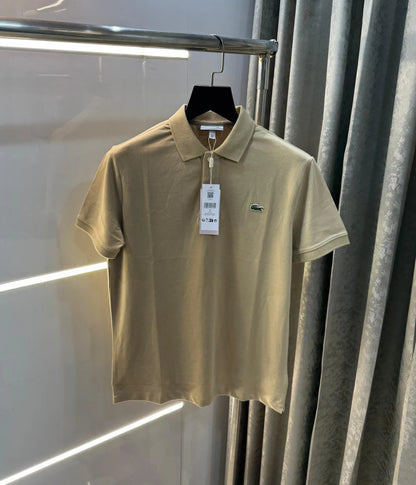 Lacost e Baige  Embroidery Logo Premium Polo T-Shirt