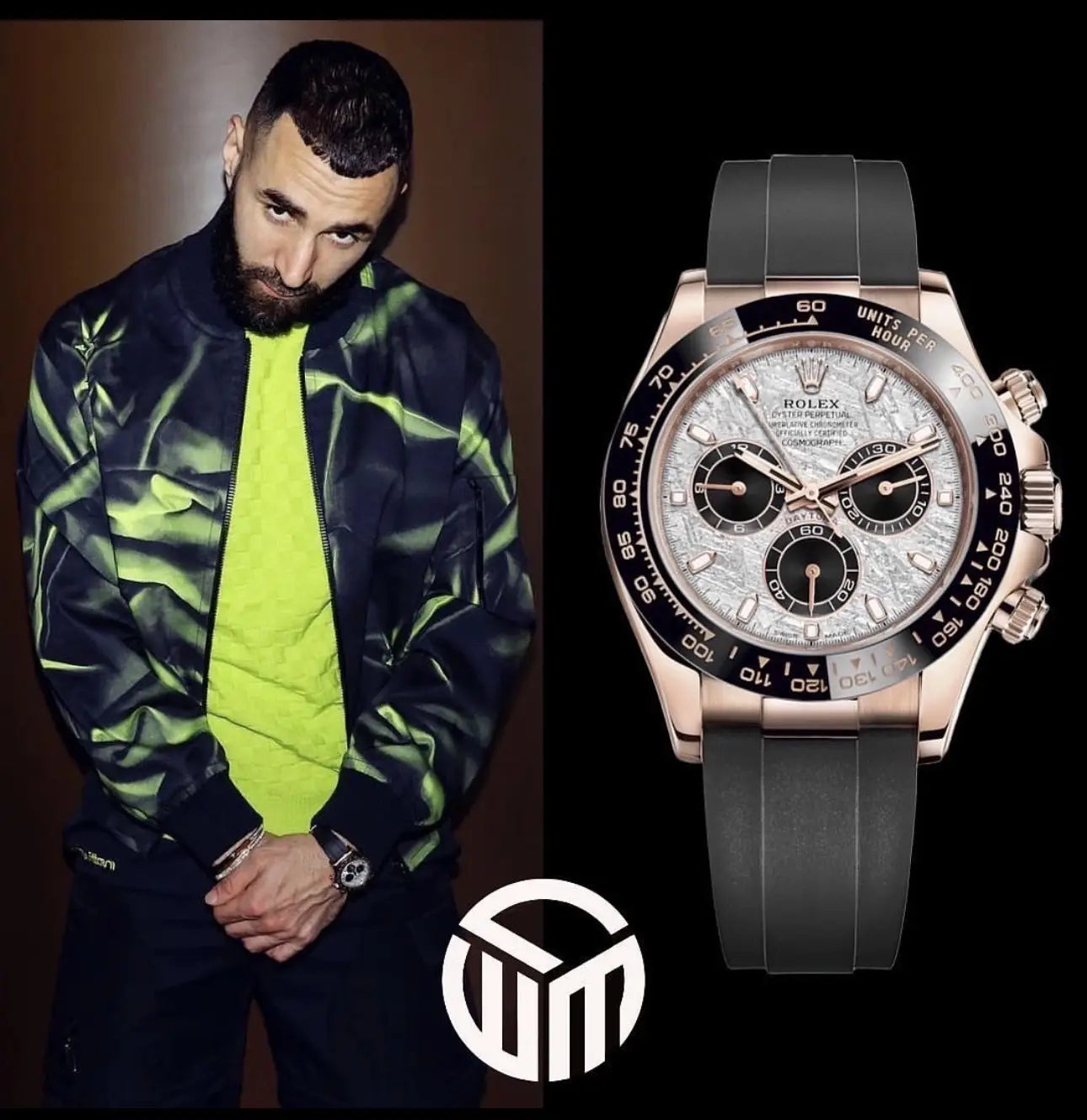 Role_x Daytona Oysterflex Meteorite RoseGold